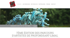 Desktop Screenshot of parcours-profondsart-limal.be